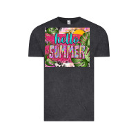 Vintage Black hello summer with cowhide Vintage Tee - TumblerDesignByShophia