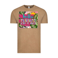 Vintage Coffee hello summer with cowhide Vintage Tee - TumblerDesignByShophia