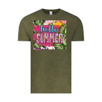 Hello Summer With Cowhide Vintage Tee | Teevron
