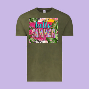 Hello Summer With Cowhide Vintage Tee Designed By Tumblerdesignbyshophia