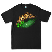 Black St. Patricks Day Leopard Lips Premium Tee - Bettercallsaul