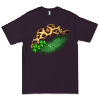 Plum St. Patricks Day Leopard Lips Premium Tee - Bettercallsaul