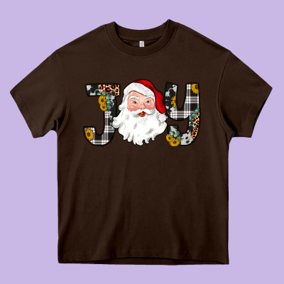 Joy Santa Heavy Core Tee Designed By Jahusdesignshop