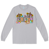Moon Dust He is risen Easter  Easter Day Long Sleeve Tee - CowGirlArtShop