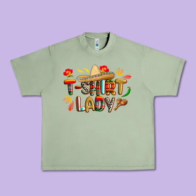 Cinco De Mayo Lady Urban Heavy Tee Designed By Cowgirlartshop