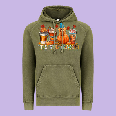 Tis The Season Vintage Hoodie Designed By Cowgirlartshop