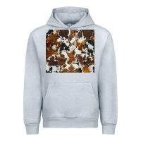 Heather Grey cowhide Urban Hoodie - AdoDesignShop
