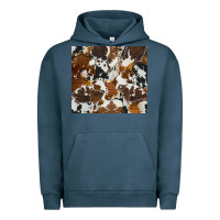 Pigment Midnight Navy cowhide Urban Hoodie - AdoDesignShop