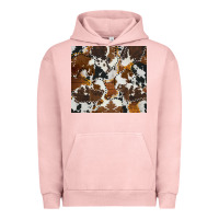 Pigment Salmon cowhide Urban Hoodie - AdoDesignShop