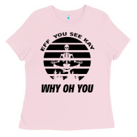 Bubblegum Pink EFF You See Kay Why Oh You Skeleton Yogas Vintage Ladies Tee - Bettercallsaul