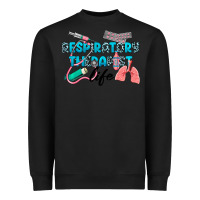 Black Western Respiratory Therapist Life Heavyweight Sweatshirt - LillyAllenDesigns