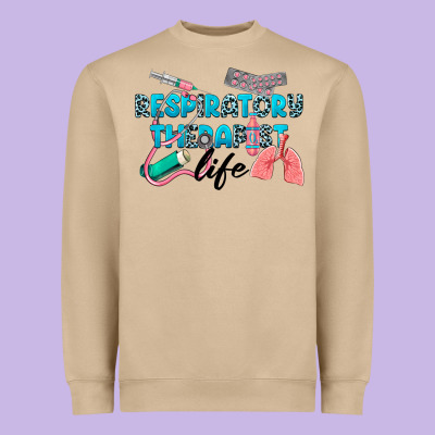 Western Respiratory Therapist Life Heavyweight Sweatshirt Designed By Lillyallendesigns
