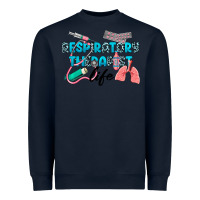 Navy Western Respiratory Therapist Life Heavyweight Sweatshirt - LillyAllenDesigns