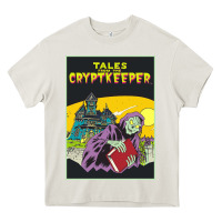 Cream Tales From The Cryptkeeper-Figzk Heavy Core Tee - minhPixels