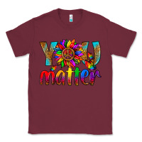 Burgundy LGBTQ+ you matter with leopard Classic Tee - NancyCooperArtShop