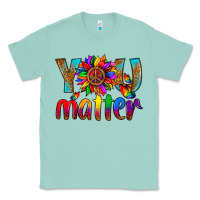 Seafoam LGBTQ+ you matter with leopard Classic Tee - NancyCooperArtShop