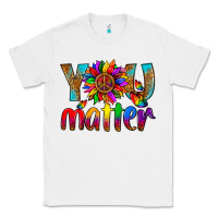 White LGBTQ+ you matter with leopard Classic Tee - NancyCooperArtShop