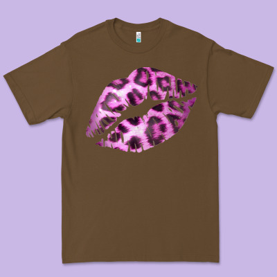 Pink Leopard Lips Premium Tee Designed By Bettercallsaul