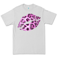 Dove Grey Pink Leopard Lips Premium Tee - Bettercallsaul