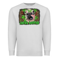 Dove Grey lucky heifer with glasses st patricks Premium Sweatshirt - Artiststas
