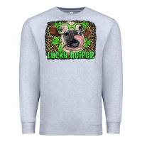 Lucky Heifer With Glasses St Patricks Premium Sweatshirt | Teevron