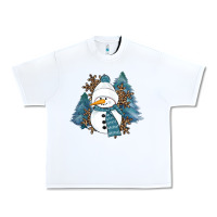 White Snowman Winter Urban Heavy Tee - RanaPortraitStore