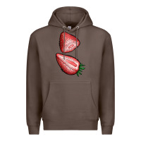 Coffee strawberries 1 Premium Hoodie - BundleAndBundleShop