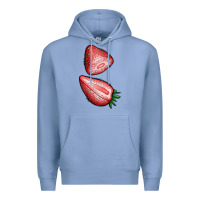 Colony Blue strawberries 1 Premium Hoodie - BundleAndBundleShop