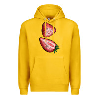 Lemon strawberries 1 Premium Hoodie - BundleAndBundleShop