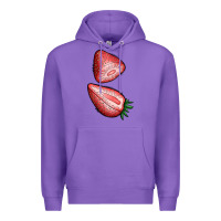 Purple strawberries 1 Premium Hoodie - BundleAndBundleShop