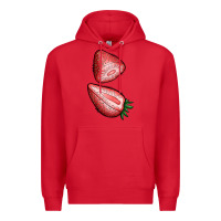 Red strawberries 1 Premium Hoodie - BundleAndBundleShop