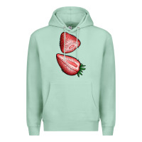 Seafoam strawberries 1 Premium Hoodie - BundleAndBundleShop