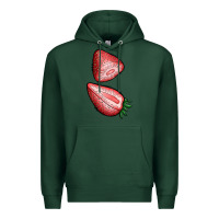 Sports Green strawberries 1 Premium Hoodie - BundleAndBundleShop