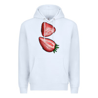 White strawberries 1 Premium Hoodie - BundleAndBundleShop