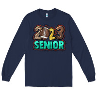 Navy 2023 senior football Long Sleeve Tee - HowdyJamesFarm