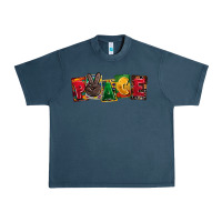 Midnight Navy peace juneteenth Urban Heavy Tee - CowGirlArtShop