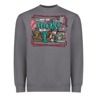 Storm Nurse life leopard frame Heavyweight Sweatshirt - LillyAllenDesigns