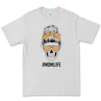 Dove Grey Yellow Flower on Pink Background Mom Skull Premium Tee - Bettercallsaul