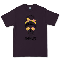 Plum Yellow Flower on Pink Background Mom Skull Premium Tee - Bettercallsaul