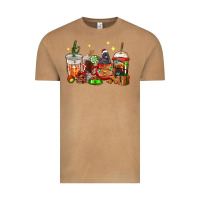Vintage Camel Christmas coffee cups with Labrador Vintage Tee - RanaPortraitStore