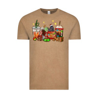 Vintage Coffee Christmas coffee cups with Labrador Vintage Tee - RanaPortraitStore