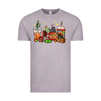 Vintage Zinc Christmas coffee cups with Labrador Vintage Tee - RanaPortraitStore