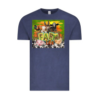 Vintage Denim farm life with animals Vintage Tee - TumblerDesignByShophia