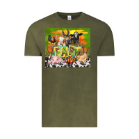 Vintage Olive farm life with animals Vintage Tee - TumblerDesignByShophia