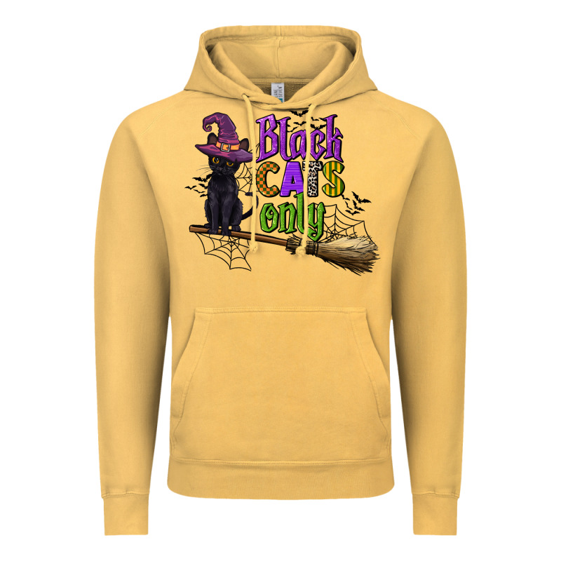 Black Cats Only Vintage Hoodie by CowGirlArtShop | Teevron