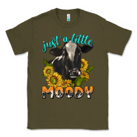 Army Green Just a Little Moody Classic Tee - texasbilliewilder
