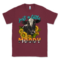 Burgundy Just a Little Moody Classic Tee - texasbilliewilder
