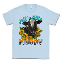 Dusty Blue Just a Little Moody Classic Tee - texasbilliewilder