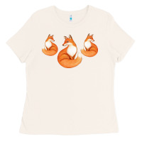 Bone Three Little Foxes IN Fox Family I Gift Ladies Tee - Bettercallsaul