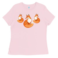Bubblegum Pink Three Little Foxes IN Fox Family I Gift Ladies Tee - Bettercallsaul